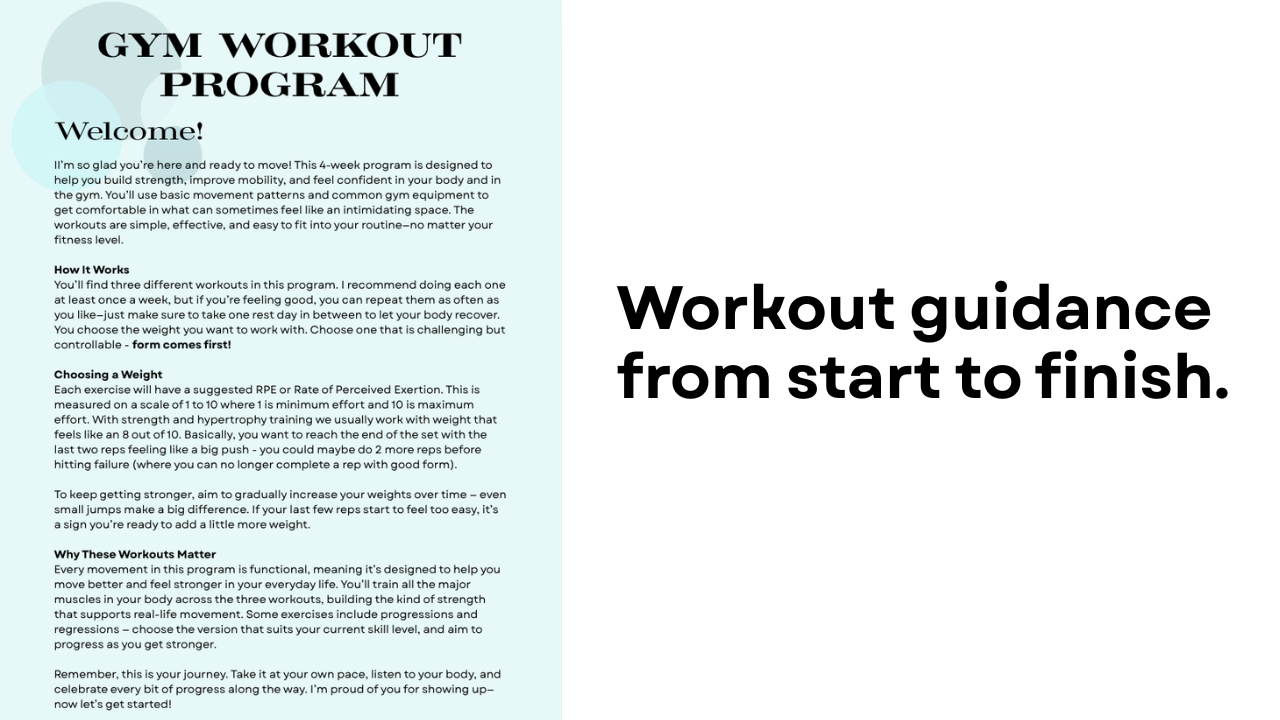 Free Gym Program
